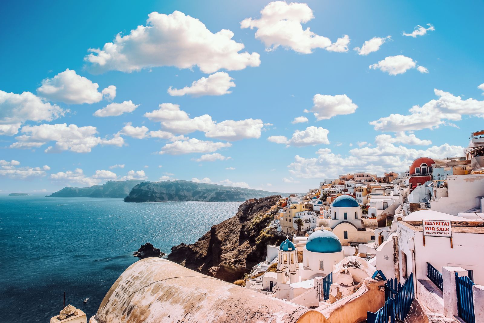 Mediterranean travel scenery with sea and coastline