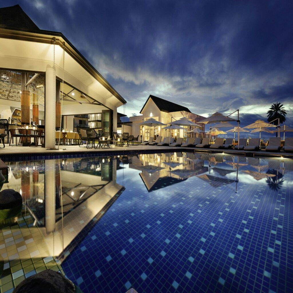 Pool Nights and Rooftop Lights